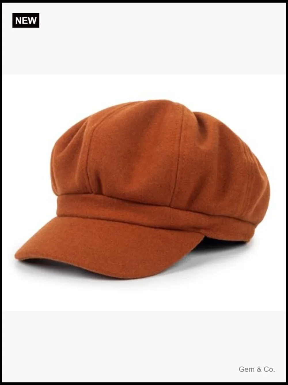 Vintage Newsboy Baker Boy Hat Adjustable Wool Beret for Women